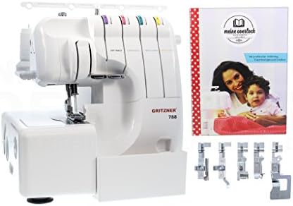 Gritzner 788 Overlock-Nähmaschine mit Zubehörpaket – Ansicht 2