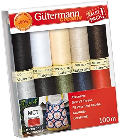 Gütermann creativ Nähfaden-Set, 10 Spulen Allesnäher je 100 m – Ansicht 2