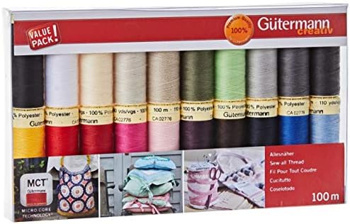 Gütermann Nähgarn-Set, 20 Farben je 100 m – Ansicht 2
