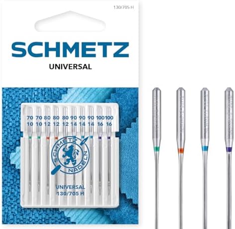 Schmetz Universal-Nähmaschinennadeln, 10 Stück, Stärke 70/10–100/16 – Ansicht 2