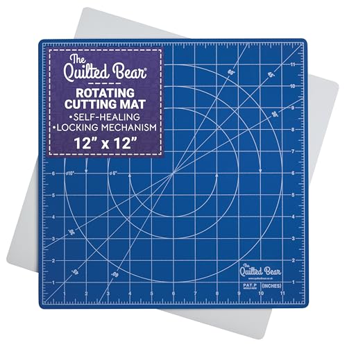 The Quilted Bear drehbare Schneidematte 30,5 x 30,5 cm, selbstheilend