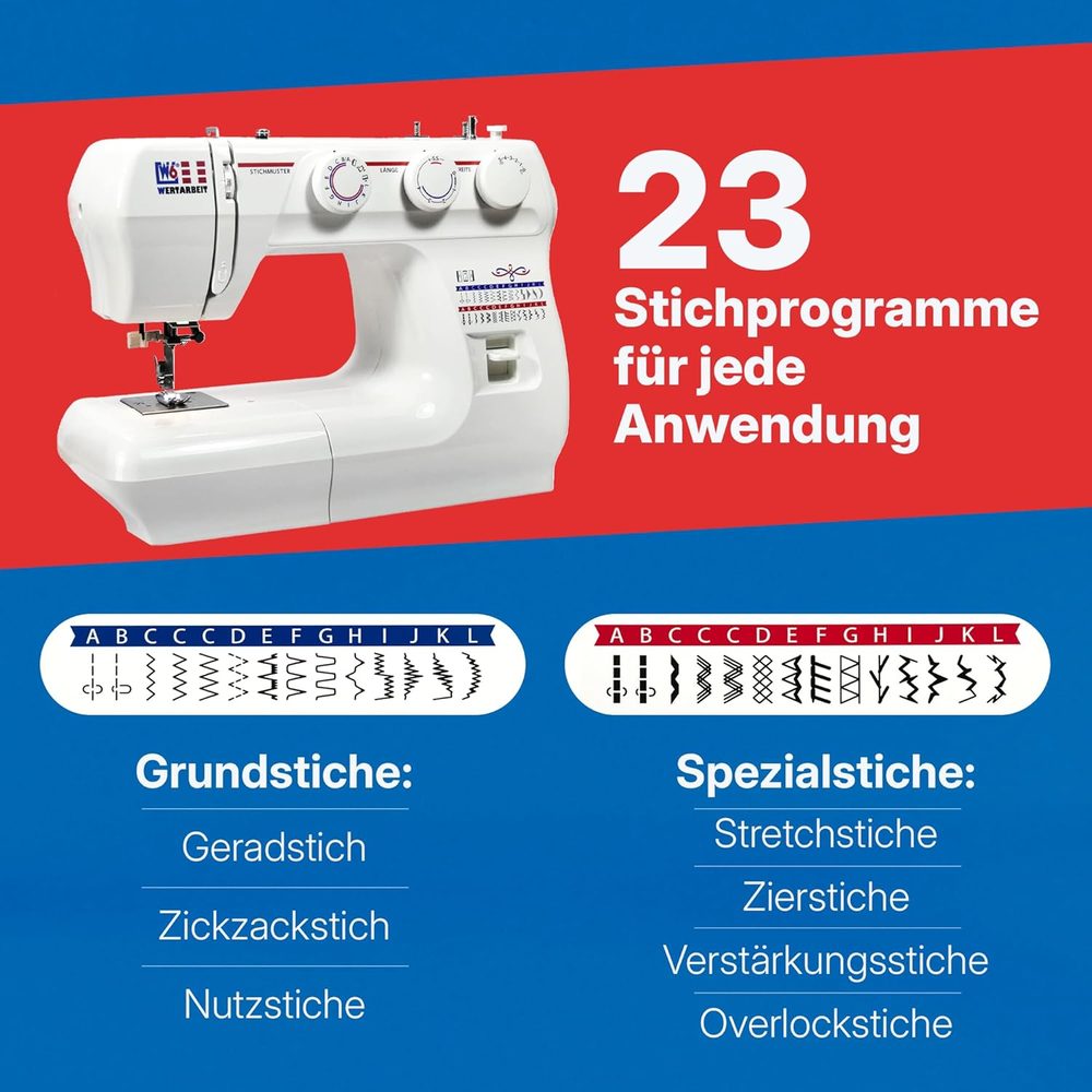 W6 Wertarbeit N 1235/61 Nähmaschine mit Freiarm – Ansicht 3