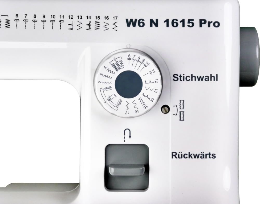 W6 N 1615 Pro Nähmaschine mit 17 Programmen & Umlaufgreifer – Ansicht 3