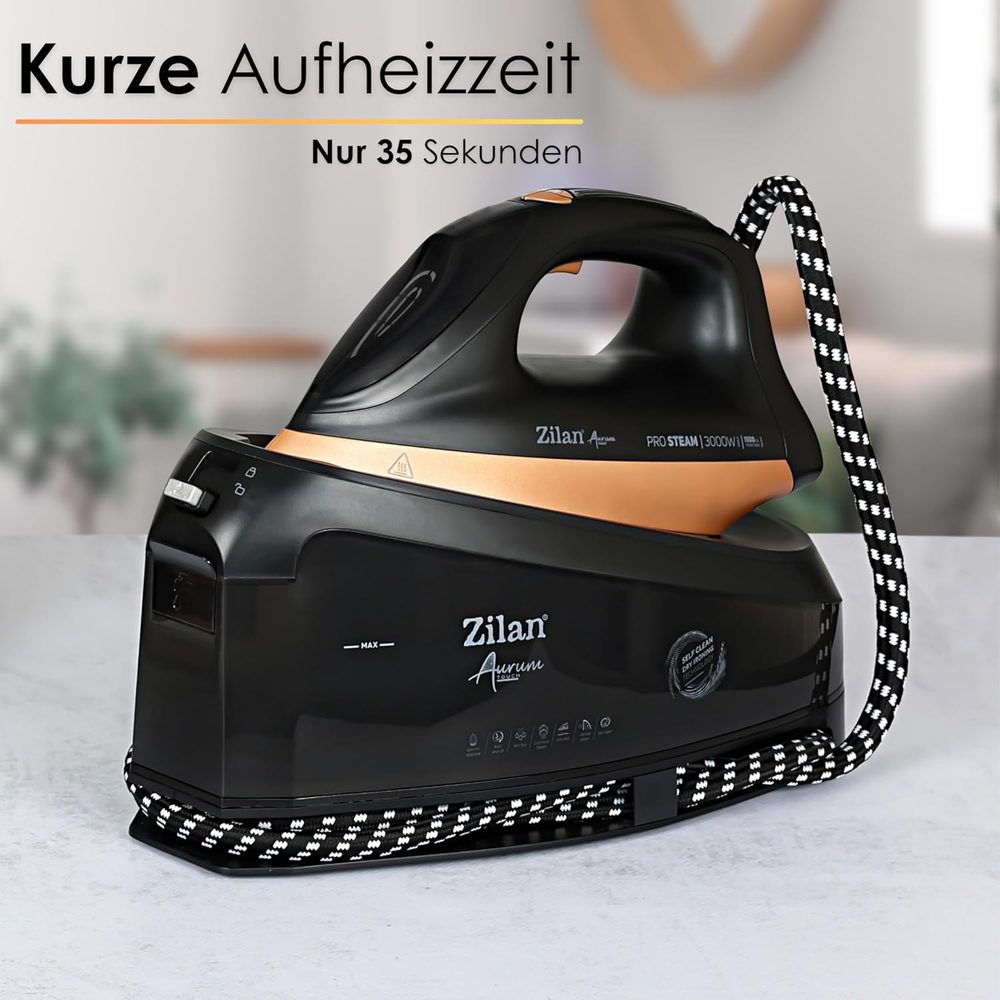 Zilan Dampfbügelstation 3000 W mit 400 g/min Dampfstoß (1,5 L) – Ansicht 3